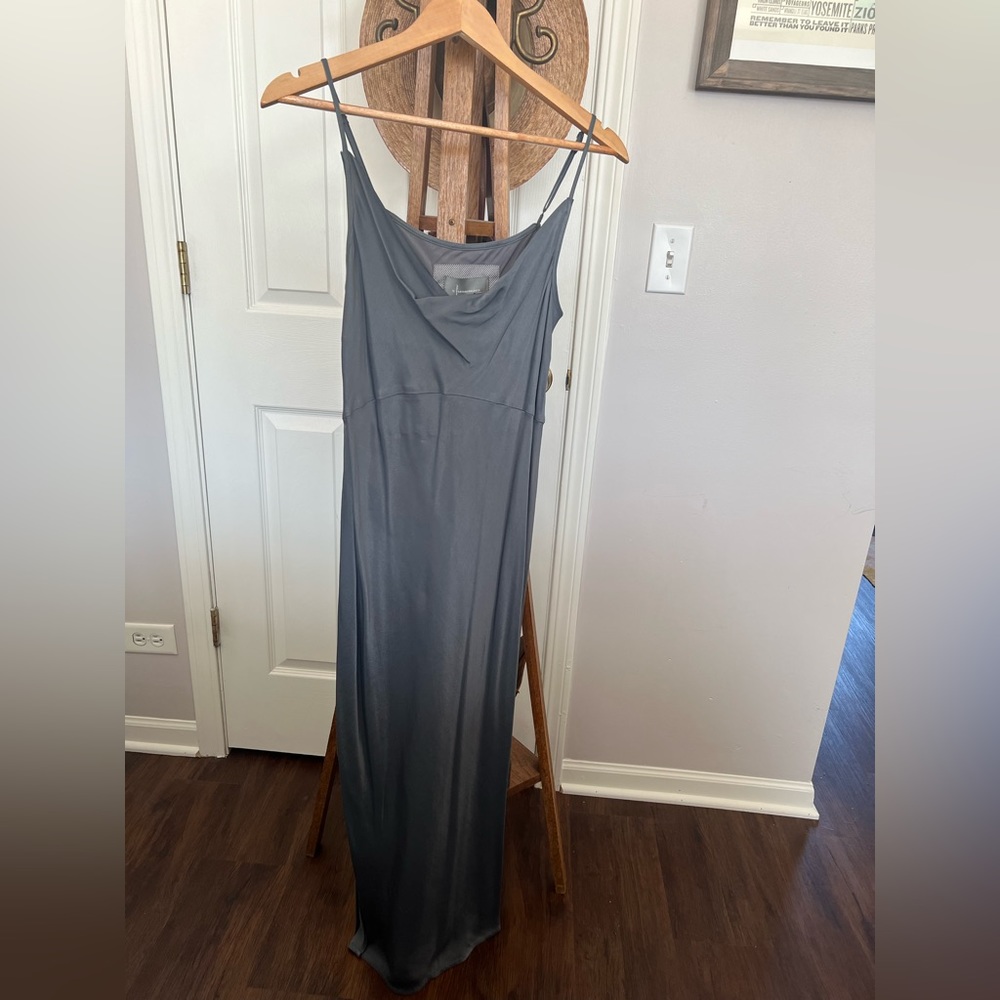 Anthropologie gray maxi dress, new with tags, size small.